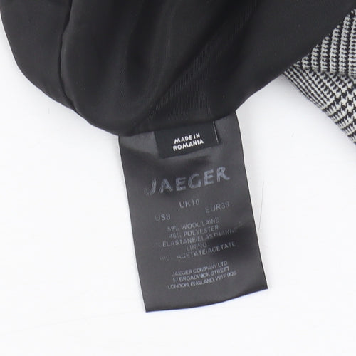 Jaeger Women's Grey Check Pencil Skirt Size 10