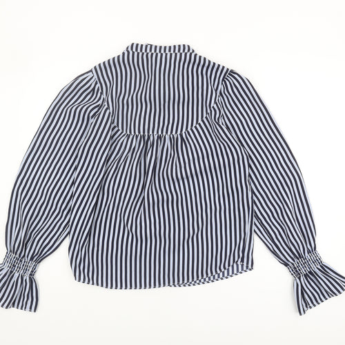Warehouse Women's Striped Balloon Sleeve Blouse, Size 8
