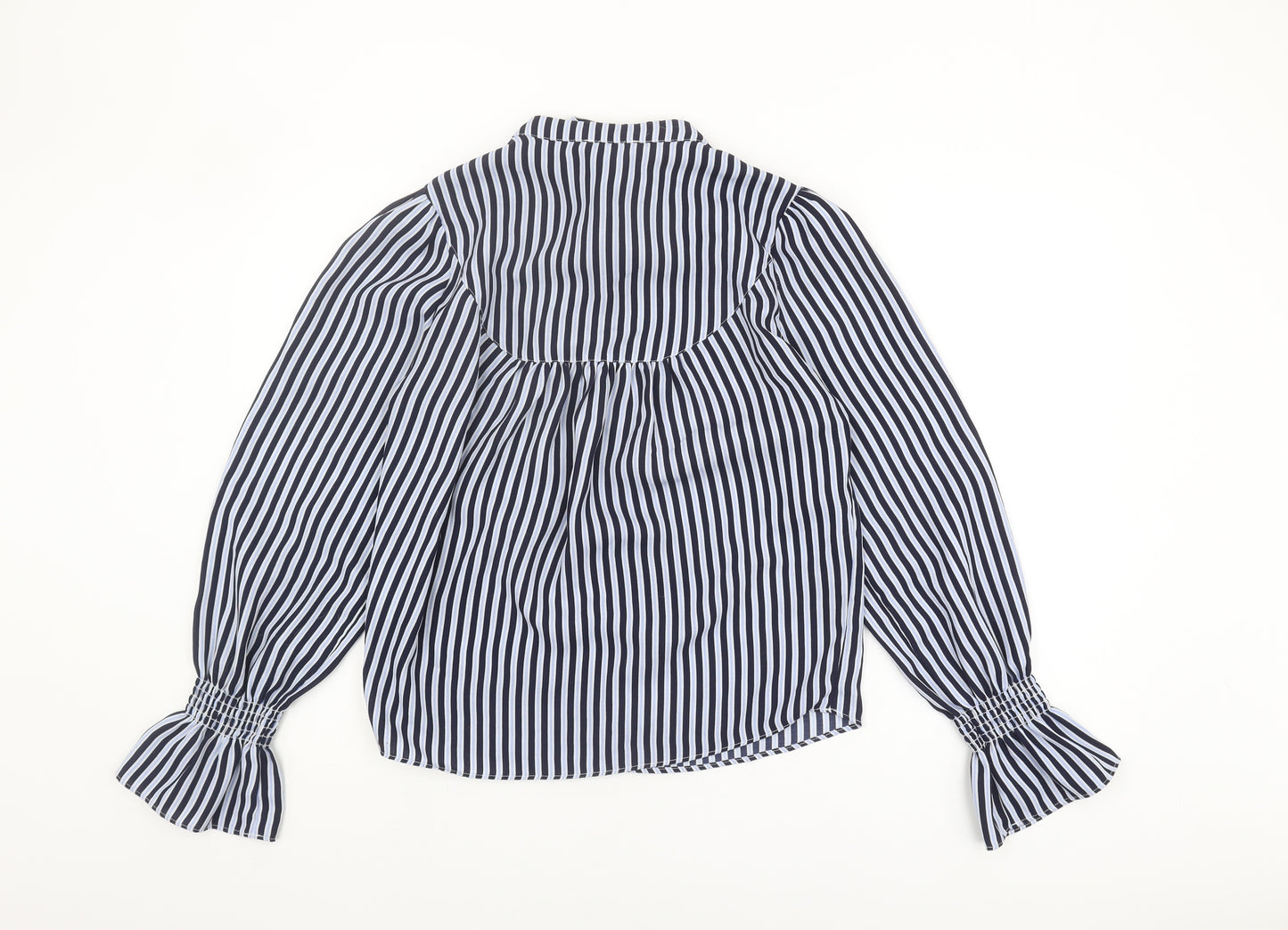 Warehouse Women's Striped Balloon Sleeve Blouse, Size 8
