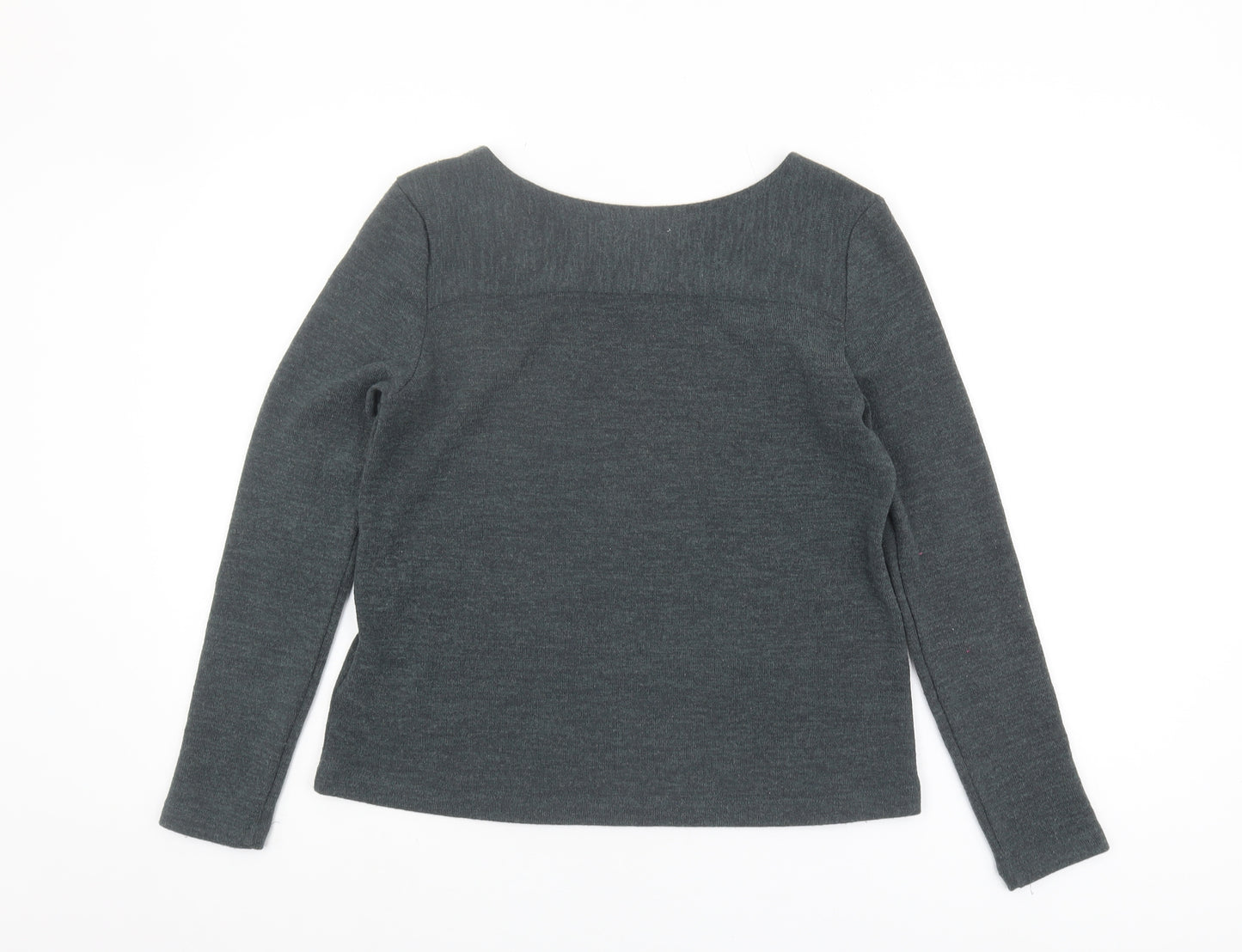 Oasis Women's Grey Pullover Jumper, Size S, Scoop Neck