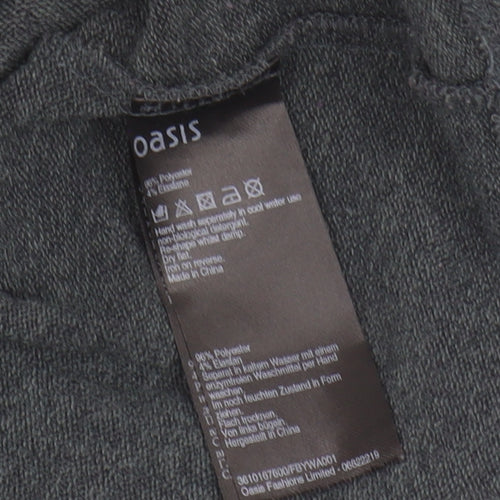 Oasis Women's Grey Pullover Jumper, Size S, Scoop Neck