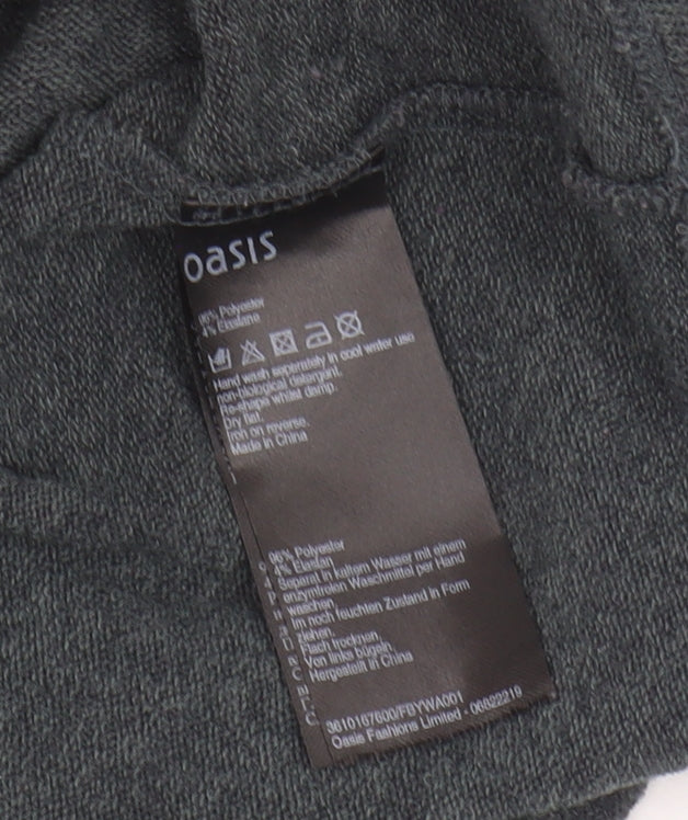 Oasis Women's Grey Pullover Jumper, Size S, Scoop Neck