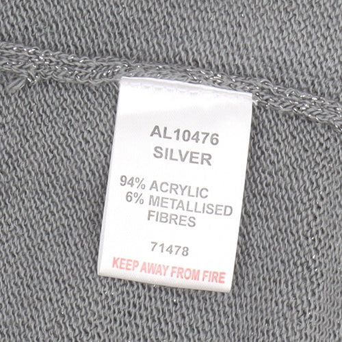 Cotton Traders Women's Silver Open Front Cardigan Size 22