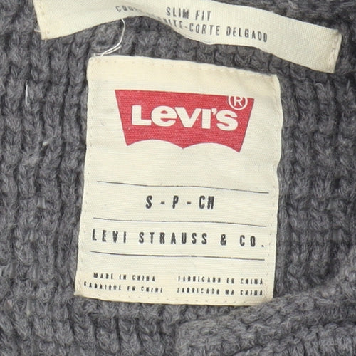 Levi's Men's Grey Slim Cardigan, Size S