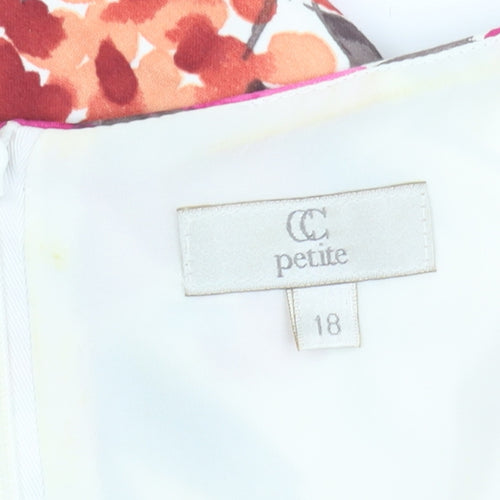 CC Petite Women's Multicoloured Floral Shift Dress