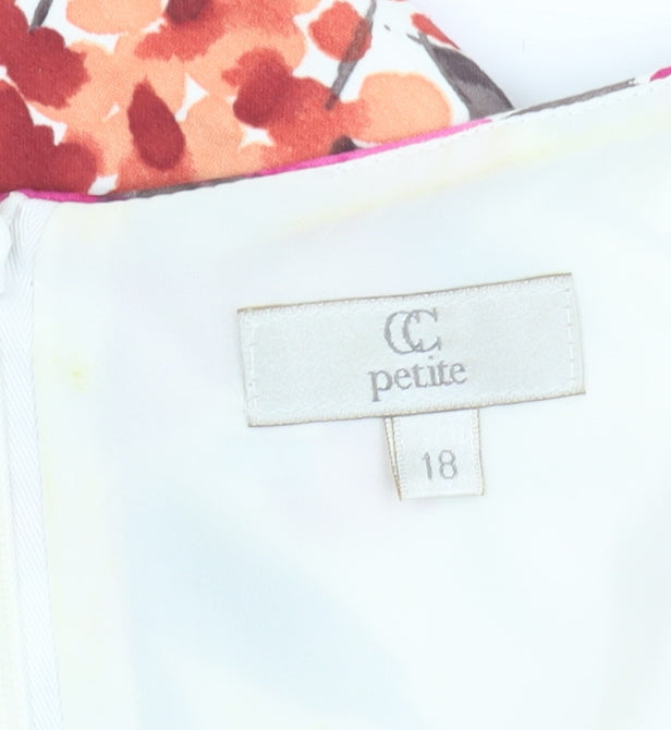 CC Petite Women's Multicoloured Floral Shift Dress