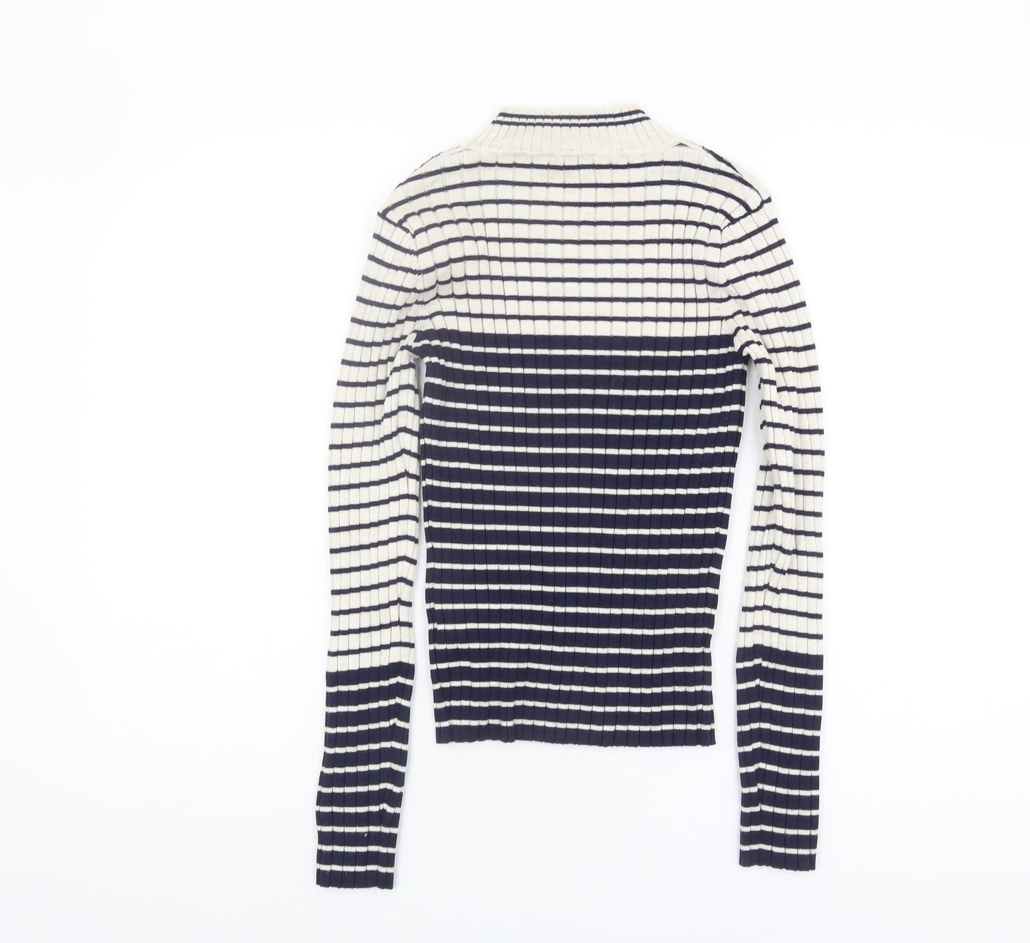 Oasis Women's Multicoloured Crew Neck Striped Jumper, S