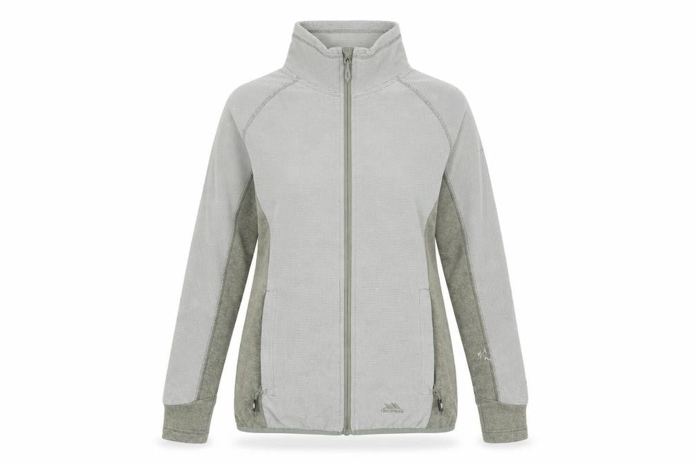 Front view of Trespass Women's Grey Soft Shell Jacket, size 10