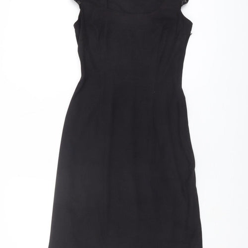 Moschino Jeans Black Women's Dress, Size 14, Polyester