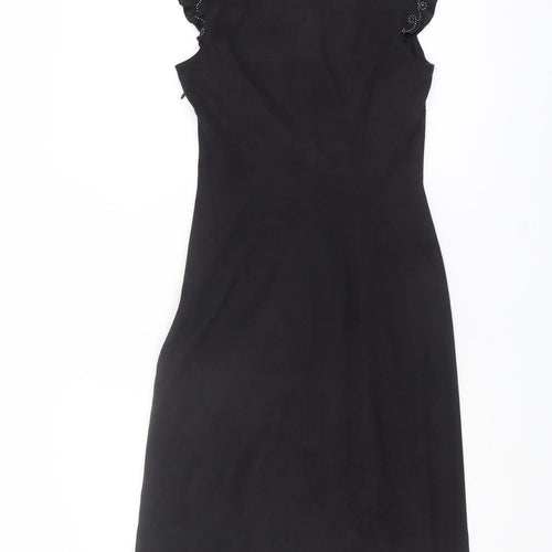 Moschino Jeans Black Women's Dress, Size 14, Polyester