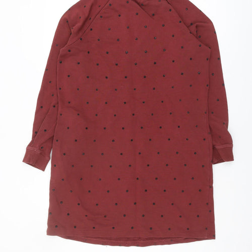 Fat Face Red Polka Dot Women's Dress, Size 12