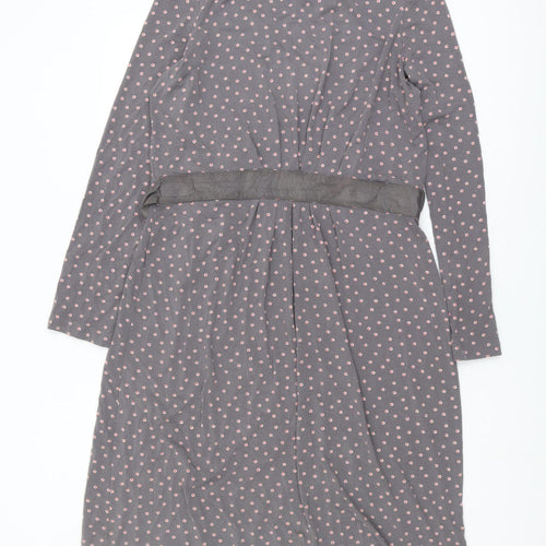 Joules Women's Grey Polka Dot Shift Dress Size 16