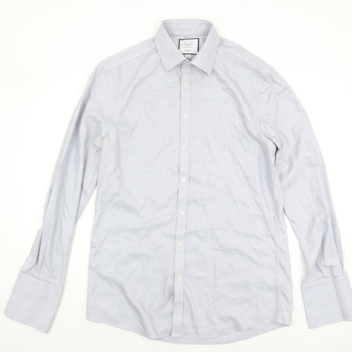 Charles Tyrwhitt Men's Blue Extra-Slim Fit Shirt