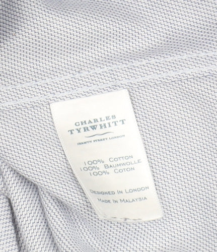 Charles Tyrwhitt Men's Blue Extra-Slim Fit Shirt