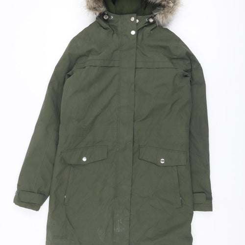 Regatta Women's Green Parka Coat, Size 8