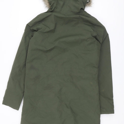 Regatta Women's Green Parka Coat, Size 8