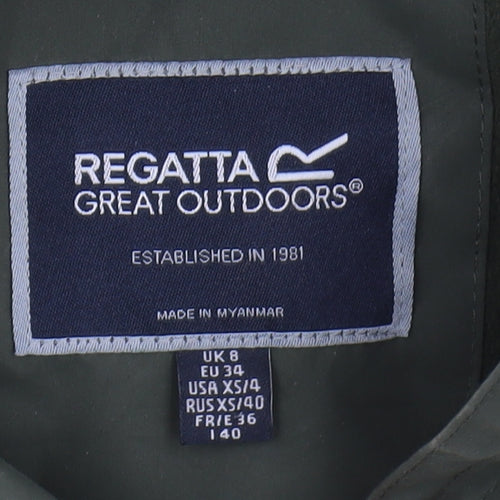 Regatta Women's Green Parka Coat, Size 8