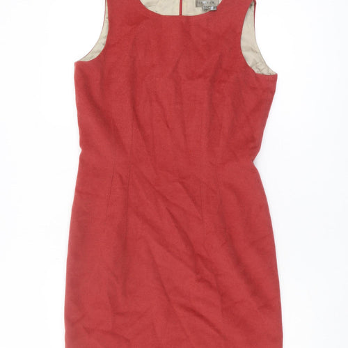 Jigsaw Women's Red Sheath Dress Size 8 Wool