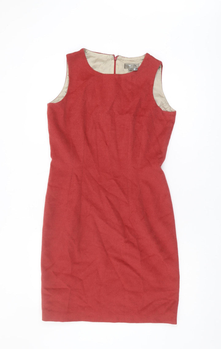 Jigsaw Women's Red Sheath Dress Size 8 Wool