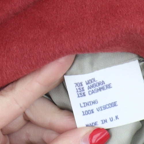 Jigsaw Women's Red Sheath Dress Size 8 Wool