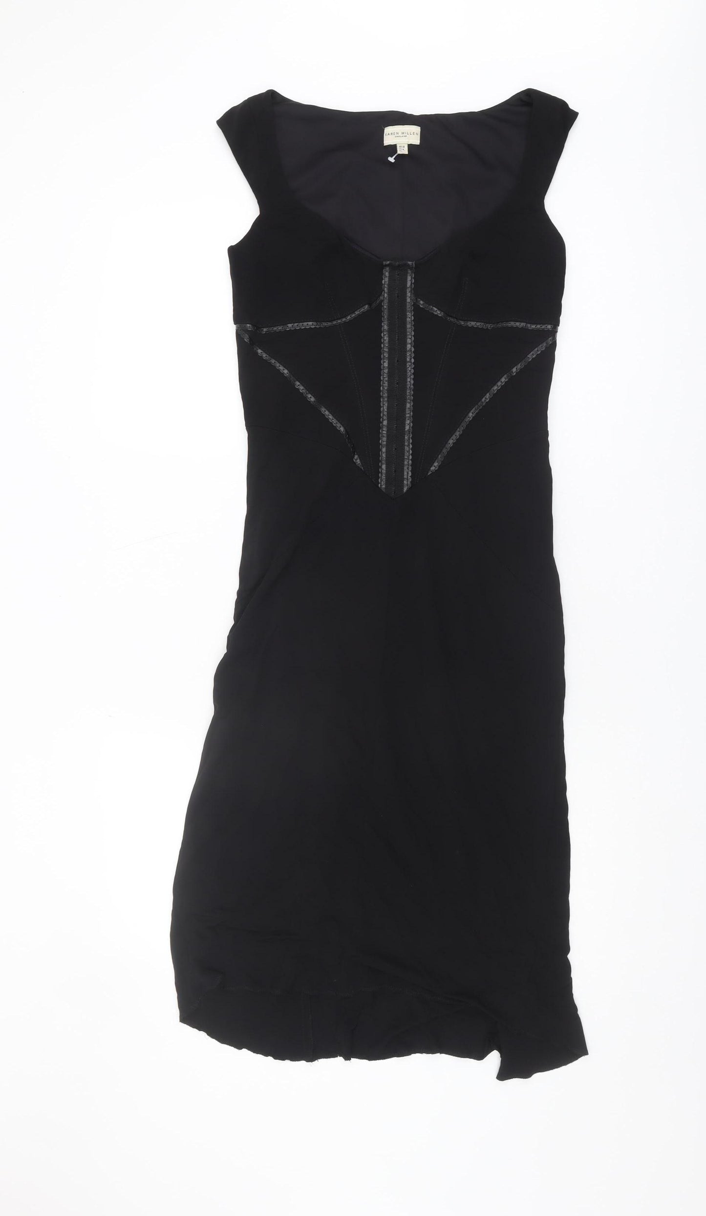Karen Millen Women’s Black Viscose Sleeveless Dress