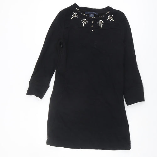 French Connection Women's Black 8 Beaded Dress