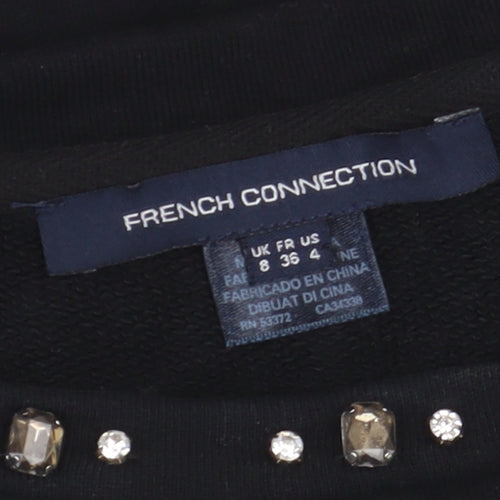 French Connection Women's Black 8 Beaded Dress