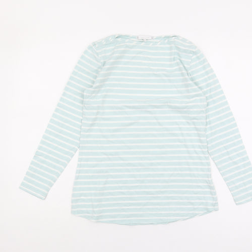 Lakeland Women's Blue Striped Basic T-Shirt, Size S