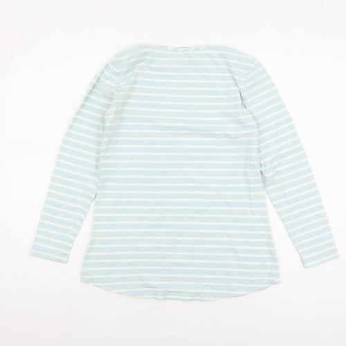 Lakeland Women's Blue Striped Basic T-Shirt, Size S