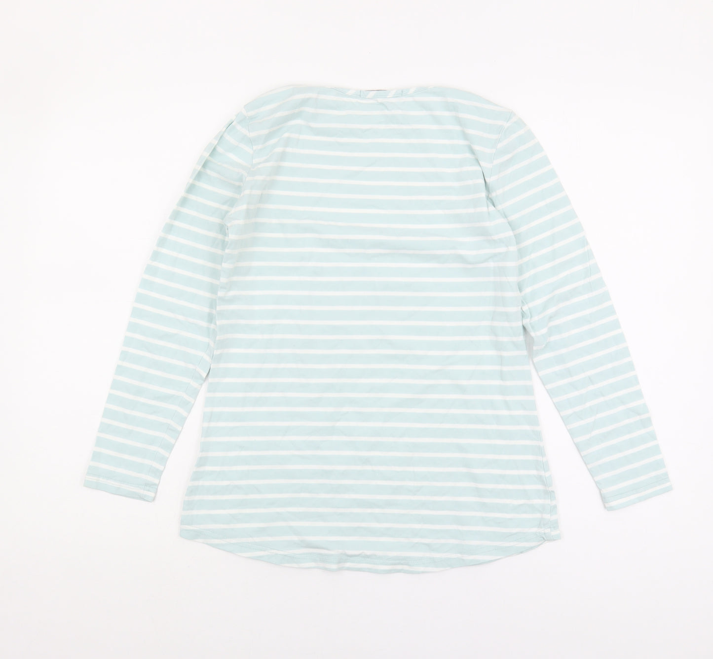 Lakeland Women's Blue Striped Basic T-Shirt, Size S