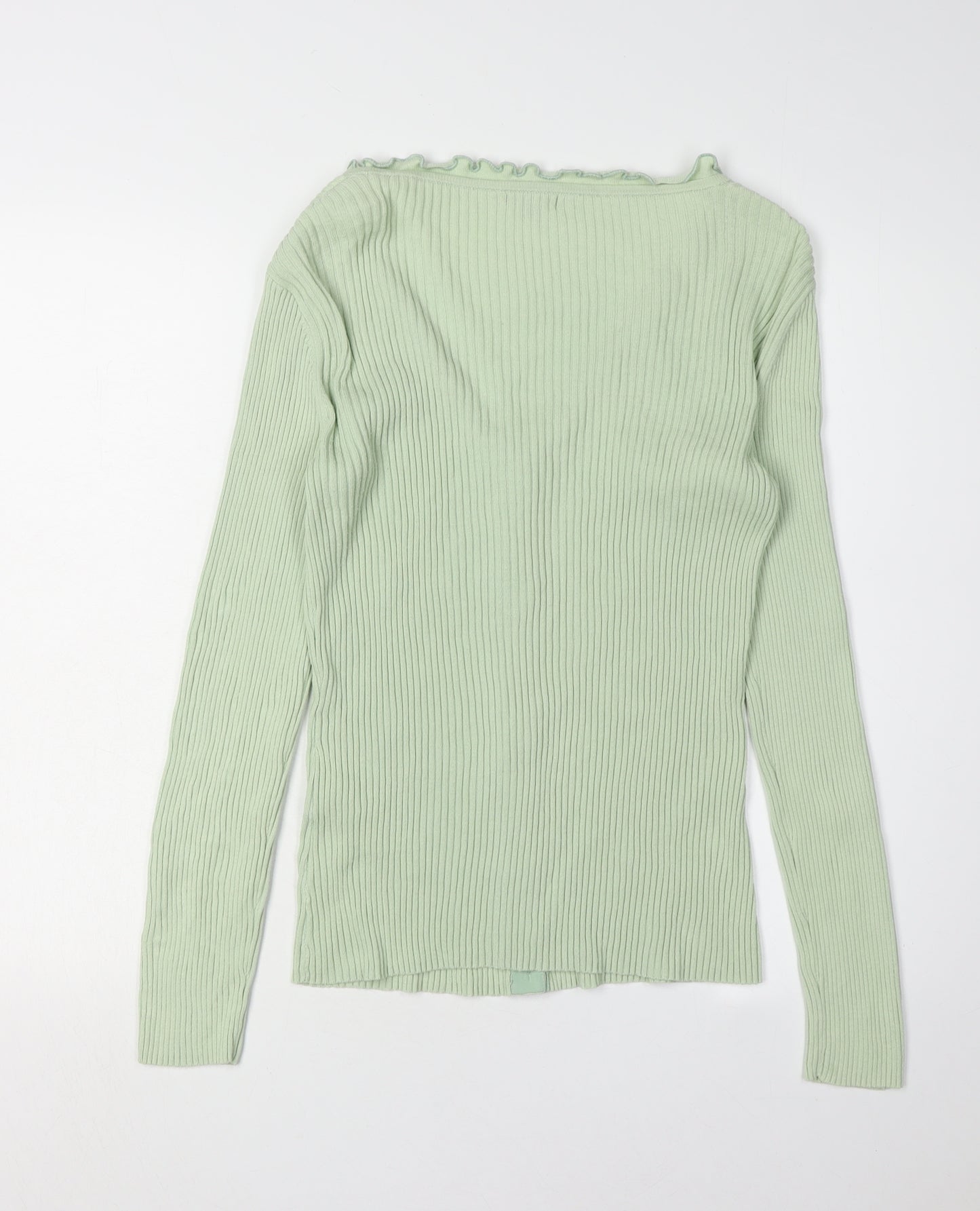 Per Una Women's Green V-Neck Cardigan, Size M