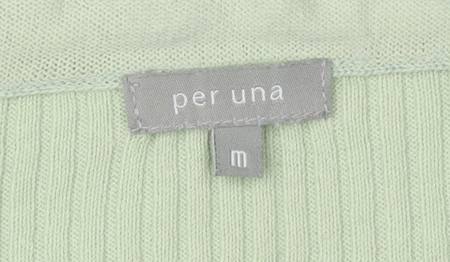 Per Una Women's Green V-Neck Cardigan, Size M