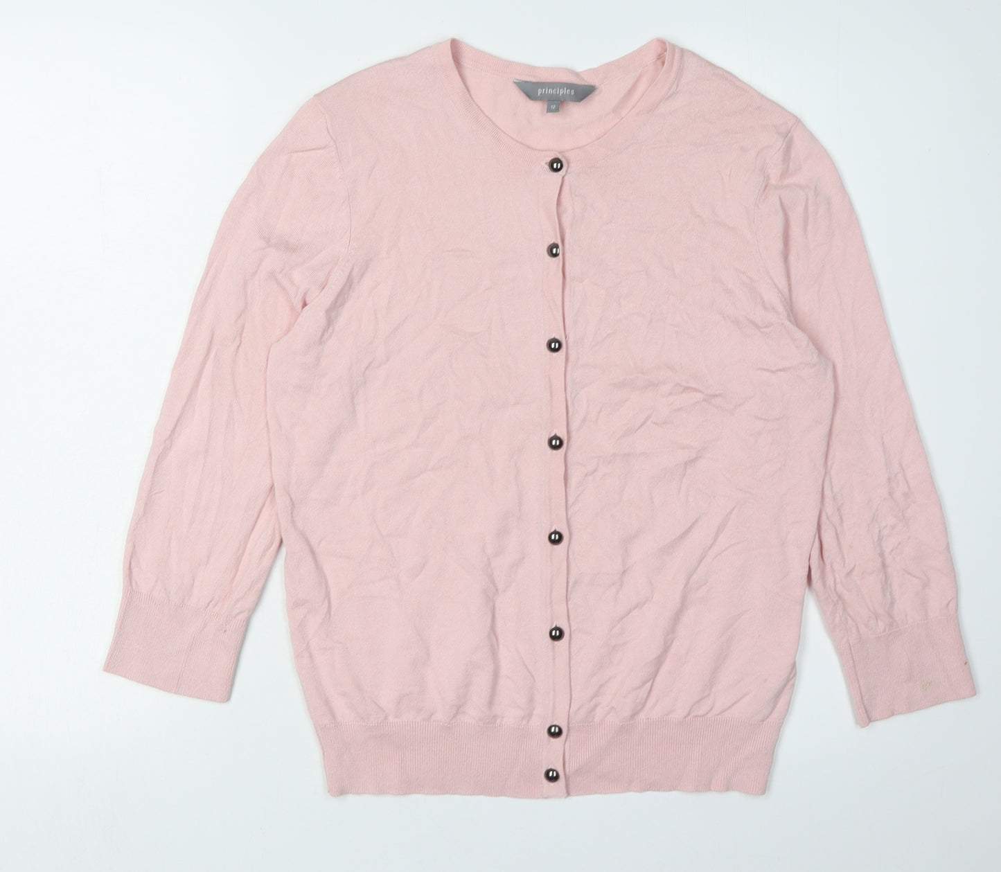 Principles Women's Pink Cardigan Size 12 Button Accents