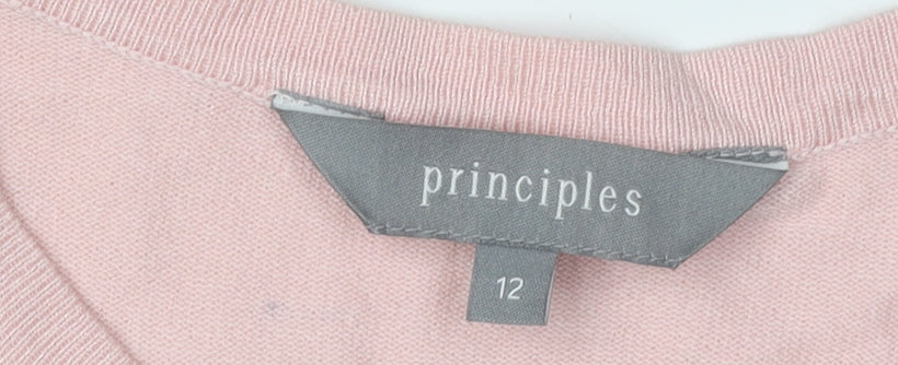 Principles Women's Pink Cardigan Size 12 Button Accents