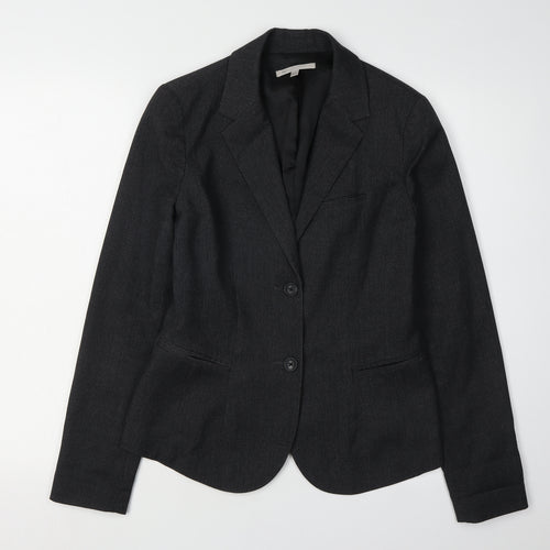 Gap Women Black Blazer Jacket, Size 2, Lined, Workwear