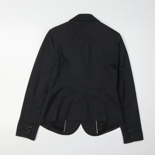 Gap Women Black Blazer Jacket, Size 2, Lined, Workwear