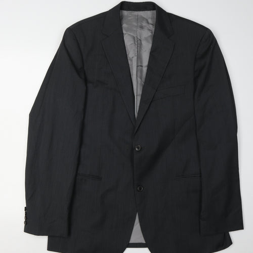 BOSS Men's Black Long Blazer Size 42L Formal Style