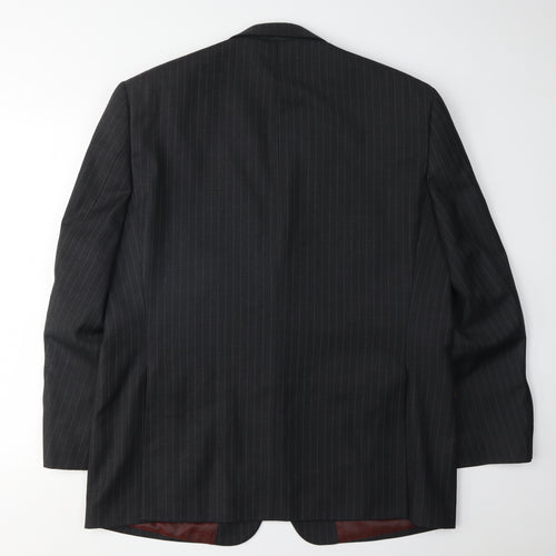 Charlton Gray Men's Black Striped Blazer Size 44S