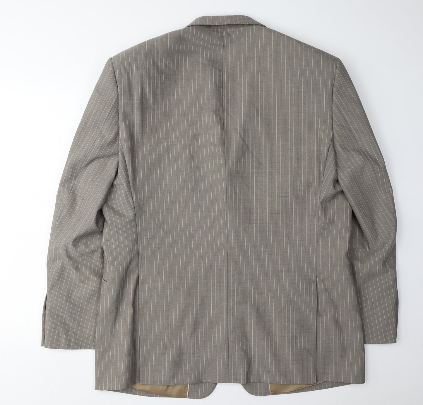 Charlton Gray Men's Grey Striped Blazer 46S Jacket