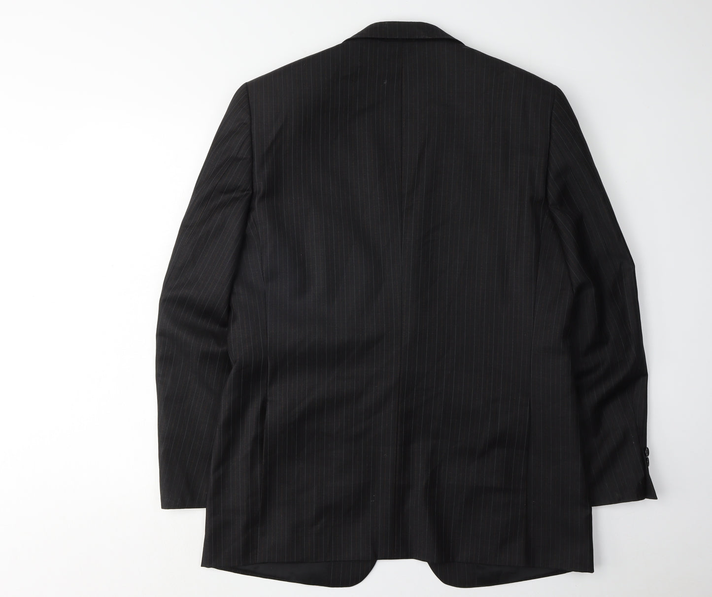 Brook Taverner Black Wool Men's Suit Jacket Size 38 Regular