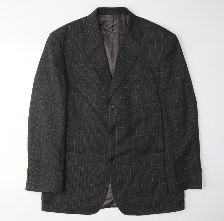 Di Caprio Men's Grey Check Blazer R42 Classic Style