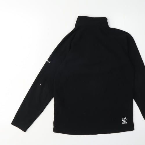 Dare 2b Boys Black 9-10 Years Fleece 1/2 Zip Sweatshirt