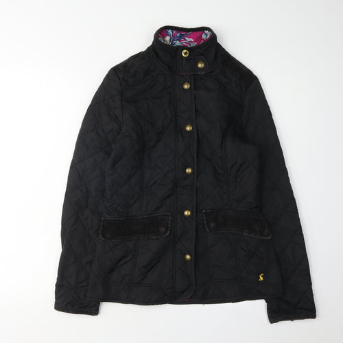 Joules Women's Black Quilted Jacket, Size 8