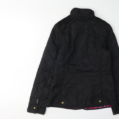 Joules Women's Black Quilted Jacket, Size 8