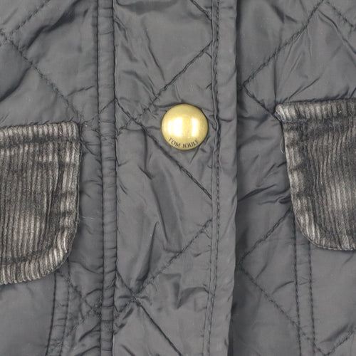 Joules Women's Black Quilted Jacket, Size 8
