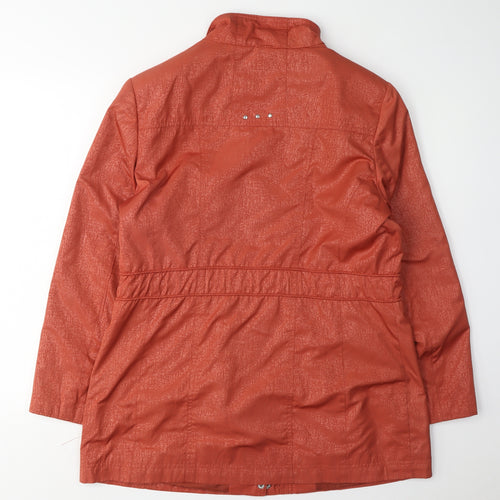 Isle Women's Red Parka Jacket Size 12 with Rhinestone