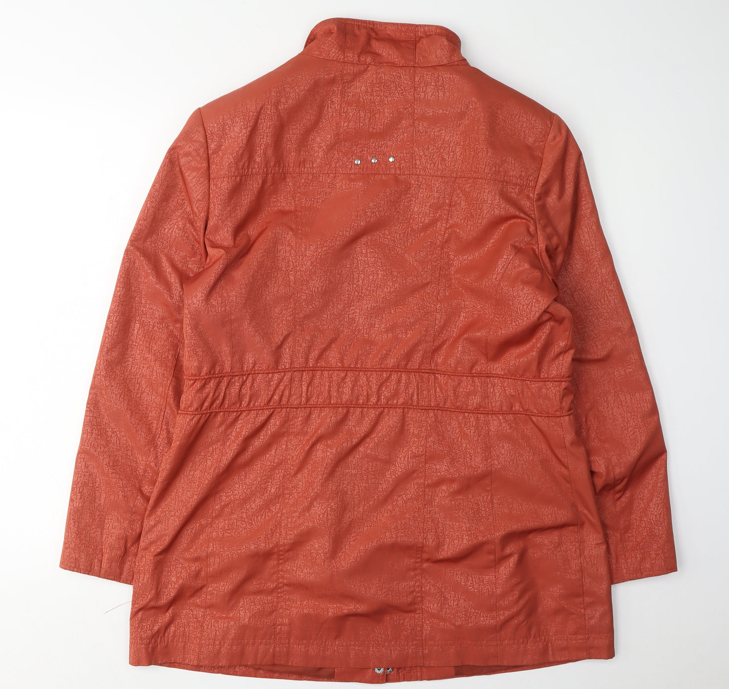 Isle Women's Red Parka Jacket Size 12 with Rhinestone