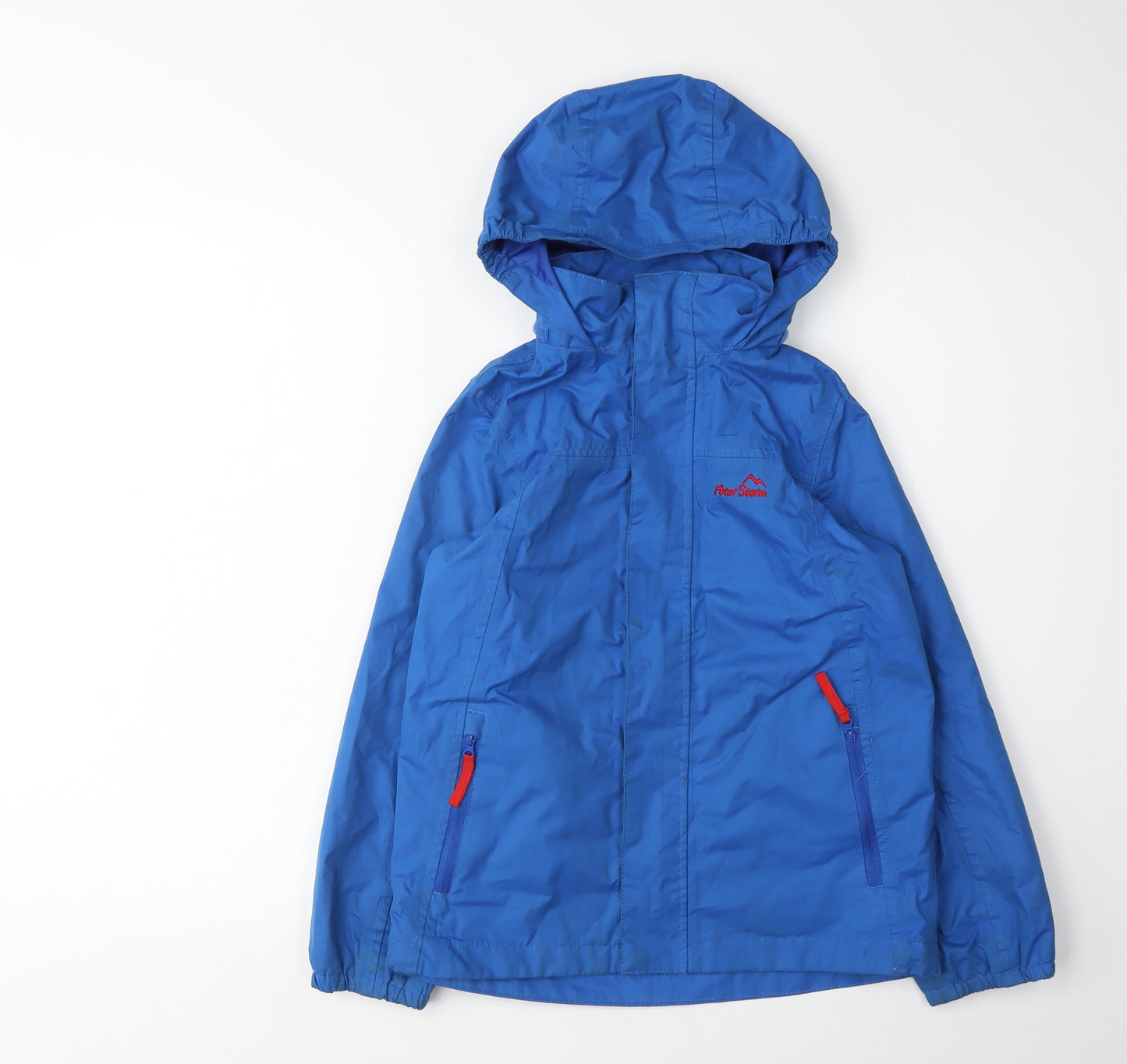 Peter Storm Boys Blue Rain Coat 9-10 Years Hooded Jacket