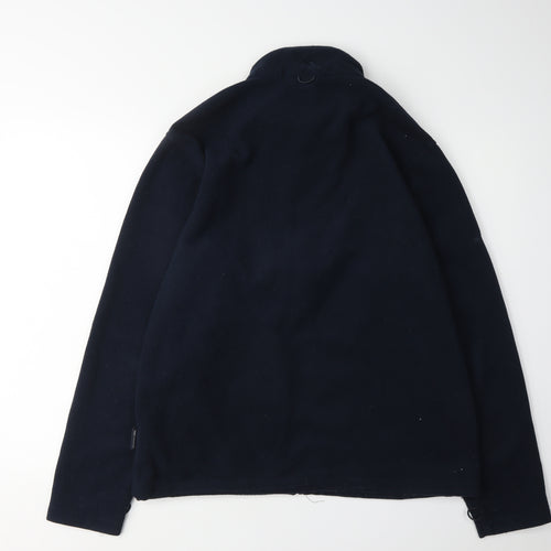 Trespass Men's Blue Fleece Jacket M Stand-Up Collar