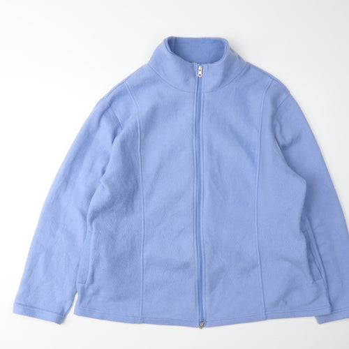 Anne De Lancay Women's Blue Fleece Jacket L